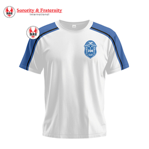 เสื้อยืดลายทาง Zeta phi Beta chenille เสื้อยืดสโมสรผ้าฝ้ายนุ่มปักโลโก้สบายพอดีกับขนาดจริง - Product Image 6