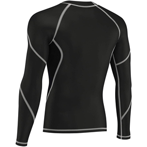 T-shirt de compression personnalisé pour la boxe, rashguard de gym, sous-vêtement de base à manches longues, tissu respirant pour vêtements de sport, sublimé MMA - Product Image 2