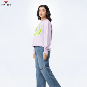 Diseño personalizado Winters Jumper Drop-shoulder hoodies para mujer Custom Logo Pullover Sudadera para mujer - Product Image 5