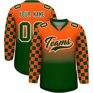 Jersey de hockey sobre hielo personalizado para hombre de último estilo Logo sublimado Jersey de hockey sobre hielo del equipo juvenil - Product Image 1