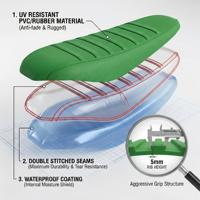 Housse de selle de moto tout-terrain personnalisée JFG, antidérapante, à picots en caoutchouc vinyle pour Honda Yamaha Kawasaki KTM, accessoires de motocross