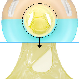 <b>Seat</b>-Style <b>Inflatable</b> <b>Baby</b> Pool Float (WC-W13) Lightweight Infant Pool Swim Float with Comfortable Leg Openings Soft Touch - Product Image 4