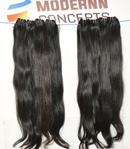 100% vierge vietnamien Remy cheveux faisceaux meilleure qualité en vrac vague d'eau brut droit non transformé indien cheveux humains en gros - Product Image 4