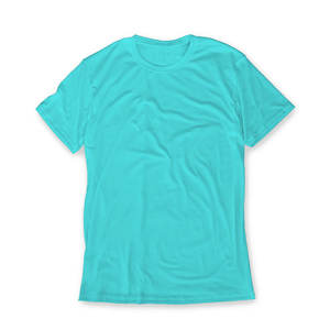 เสื้อยืดผ้าฝ้าย100% มีตัวอักษรฤดูร้อนสำหรับผู้ชายเสื้อยืดลำลองสีฟ้าอ่อนระบายอากาศได้ดีใส่กลางแจ้งสำหรับผู้ชาย - Product Image 3