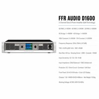 Amplificateur de puissance 2 canaux FFR AUDIO série D GaN classe D