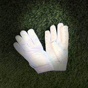 Gants de frappeur de baseball en cuir couleur personnalisable, ambidextres, fermeture VELCRO, durables, séchage rapide, confortables pour l'entraînement - Product Image 2