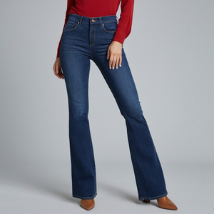 Beautiful Ladies <b>Denim</b> Bootcut Pant with Slight Flare Bottom, Fine Stitch Detailing and Comfortable <b>Stretch</b> for Effortless Style - Product Image 4