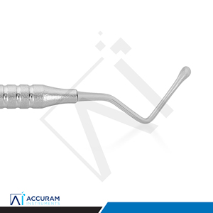 Cureta Quirúrgica Lucas Premium de Doble Extremo, Cureta Dental de Hueso de 3 mm, Acero Inoxidable, 17 cm, Instrumento Dental de Precisión, CE - Product Image 3