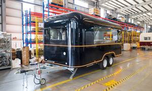 Camion mobile à hamburger ORANGE RV, fourgonnette à pizza, double essieu, populaire en Europe - Product Image 2