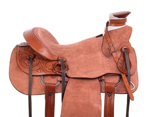Selle de course Western en cuir véritable de qualité supérieure pour l'équitation - Product Image 2