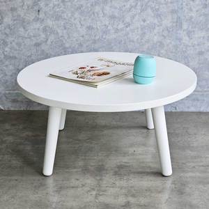 Escritorio de Estudio Redondo de Plástico para Niños, Diseño Ergonómico, 65 cm, Mesa Infantil de Madera de Caucho KGD043 - Product Image 2
