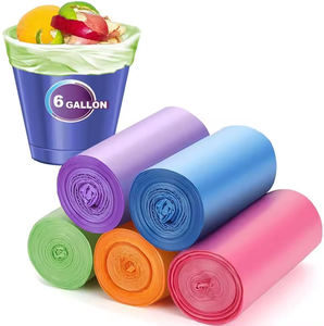 ถุงขยะมีโครงแบบด้านข้างมีโลโก้ตามสั่งสำหรับใช้ในซูเปอร์มาร์เก็ต - Product Image 3