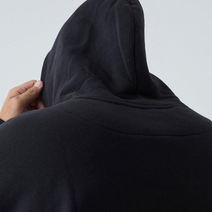 Pulls en molleton pour hommes en gros, sweats à capuche d'hiver 100 % coton de haute qualité, imprimés sur mesure, motif uni, poche, coupe oversize, OEM - Product Image 6