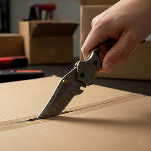 Custom Stainless Damascus Steel Folding Hunting <b>Knife</b> 58HRC Clip Point Serrated Edge Other Handle <b>EDC</b> <b>Pocket</b> Outdoor <b>Utility</b> DIY - Product Image 6