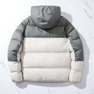 Veste matelassée à capuche de haute qualité, nouvelle arrivée, couleur et logo personnalisés, veste d'hiver imperméable pour hommes - Product Image 2