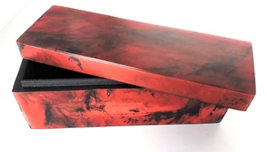 Estilo europeo madera y resina hecho a mano pulido de alta calidad tipo de regalo joyero caja de regalo embalaje de joyería - Product Image 2