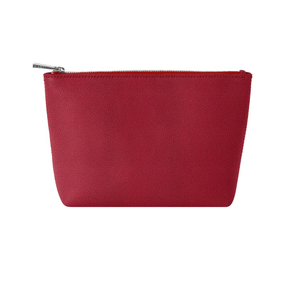 Grande pochette de sac de maquillage en cuir PU pour femmes étuis à cosmétiques de voyage portables personnalisés avec fermeture à glissière pour articles de toilette de soin de la peau - Product Image 3