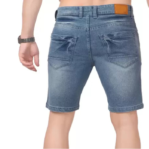 Custom Design High Quality Casual Straight Denim Shorts Cotton <b>Soft</b> Washed Man's <b>Jeans</b> Shorts - Product Image 2
