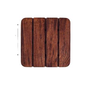 Handcrafted Engineered Wood <b>Coaster</b> with Holder Acacia Solid Wood <b>Coaster</b> <b>Coaster</b> <b>Set</b> with Holder Insulation Mat for Home - Product Image 1