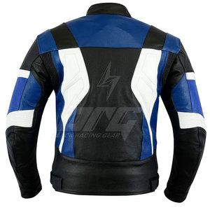 Venta en línea En stock Chaqueta de invierno de cuero de moto Chaqueta de cuero de moto hecha profesional - Product Image 3