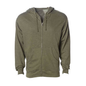 Sudadera con capucha y cremallera con logotipo personalizado unisex, chaqueta informal de algodón 100% de peso pesado para hombre, técnica bordada, temporada de invierno - Product Image 4