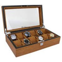 Présentoir de montre de forme rectangulaire en métal résistant enduit de poudre de couleur noire de concepteur d'art créatif moderne au prix le plus bas