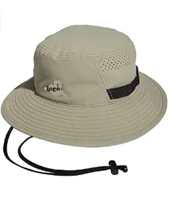 Chapeau de soleil pour Hommes Femmes Étanche Large Birm Seau Chapeau UV Protection Boonie Chapeau pour la Pêche Garden Beach 100% Polyester Importés - Product Image 1