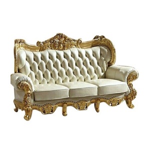 Canapé de salon en velours de couleur blanche en bois de conception admirable pour longue zone de scène de mariage et d'événement pour la vente à chaud - Product Image 4