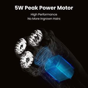 Afeitadora Eléctrica para Hombre, Recargable, Inalámbrica, Rotatoria, con Triple Cuchilla, Recortadora de Barba, Afeitadora Facial, Resistente al Agua IPX7, Lavable - Product Image 5