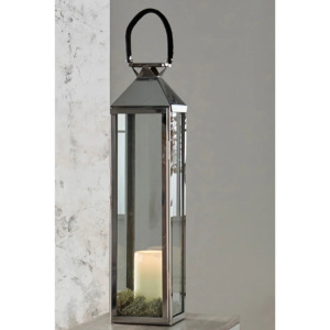 Latest Hot Selling Home and Garden Decorative Tall Large Stainless Steel Candle Pillar Holder <b>Lantern</b> with High Gloss Finishing - Product Image 1