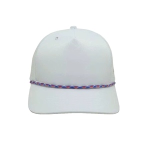 Gorra de golf y running perforada de secado rápido con cuerda decorativa estilo bandera americana, estilo vintage, venta al por mayor - Product Image 1