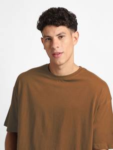 T-shirt en coton biologique uni à manches courtes pour homme, coupe classique, logo personnalisé OEM, lavage délavé, motif uni, décontracté, écologique - Product Image 6