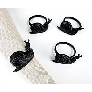Juego de 4 servilleteros con diseño de animales plateados, servilleteros de Metal de búho Vintage, organizador de pañuelos de mesa para suministros de restaurante de Hotel - Product Image 6