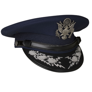 Gorra ajustable unisex de tela de alta calidad hecha de lana Multi-Captain Air-Force - Product Image 1