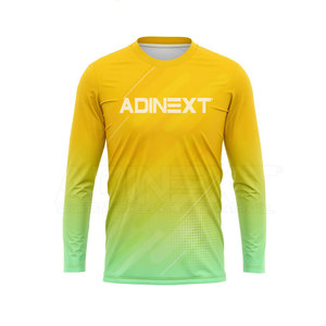 Camisetas de tiro de baloncesto de manga larga de talla grande transpirables de alta calidad con contraste de color - Product Image 2