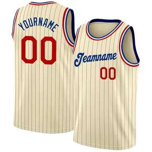 Vente en gros de maillots de basket-ball personnalisés pour jeunes uniformes de basket-ball imprimés grande taille respirants maillots d'entraînement originaux - Product Image 1