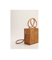 Panier à légumes en rotin et bois antique à 3 niveaux, écologique, luxueux, multifonctionnel, panier de rangement pour fruits en bambou et rotin personnalisé