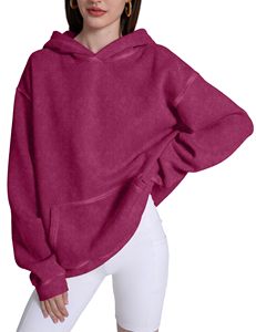 Sudaderas con capucha de lavado ácido de diseño personalizado Mejor Venta caliente Color sólido liso para ropa de Otoño/Invierno - Product Image 2