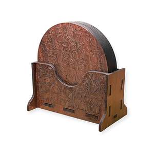 Sous-verres en bois de qualité supérieure, qualité d'exportation, style bohème fait main, écologiques, design personnalisé pour la décoration de la maison et des restaurants - Product Image 4