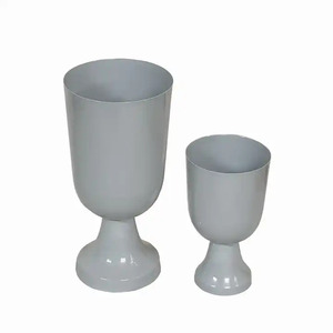 แจกันเหล็กสำหรับตกแต่งกระถางต้นไม้ทำจากโลหะใช้สำหรับแต่งบ้านและสวน - Product Image 2