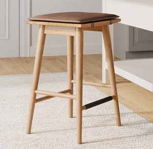 เก้าอี้บาร์ไม้พร้อมแท่นชาร์จไร้สายในตัว (แบบเคาน์เตอร์) - Product Image 4