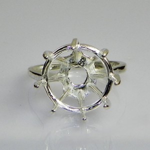 Componentes de Joyería Fina para Mujer, Plata de Ley 925 Genuina, Anillo de 10 mm con Engaste de Piedra, Chapado en Oro de 14K/18K - Product Image 4