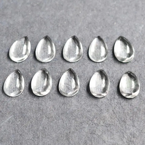 AAA ++ Grado de alta calidad Único Natural 5x8mm Cristal Cuarzo Fabricación de joyas Pera Cabujón Suelto Piedras preciosas más populares 2023 - Product Image 2