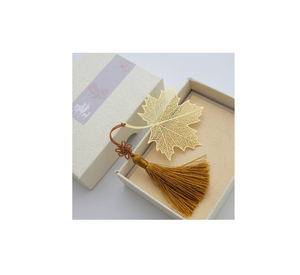 Customized Brass <b>Bookmarker</b> Custom logo Leaf Design Popular Design Brass <b>Bookmark</b> Wholesale Supplier - Product Image 2