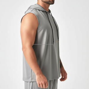 Débardeur de musculation unisexe - Design dos nageur, tissu ultra léger, col drapé, poches pour la gym, le crossfit et l'entraînement intensif - Product Image 2