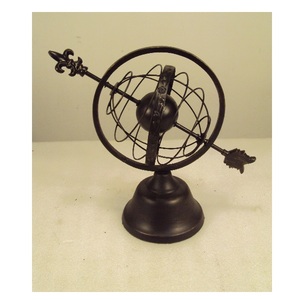 Metal Wire Frame <b>World</b> <b>Globe</b> With Decorative Base For Home Office Table Top Decorative - Product Image 4