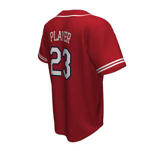 Camiseta de béisbol unisex de alta calidad cosida a medida para hombre, ropa deportiva transpirable con cuello redondo, diseño sublimado - Product Image 3