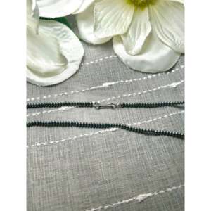 Handmade Navajo Strung 3mm Disc Pearls Elegant Sterling Silver Necklace - Product Image 2