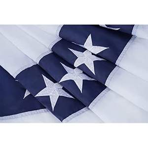 USA TOP FLAGSINC American Pleated Fan <b>Flag</b> 3x6 Ft USA <b>Bunting</b> <b>Flags</b> Patriots <b>Flag</b> Decorations Embroidered Stars Sewn Stripes - Product Image 6
