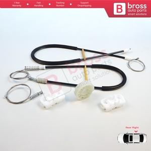 Kit de réparation de lève-vitre électrique BWR540, porte arrière droite pour Sharan MK1 7M Alhambra 7M 7V 1995-2010 Galaxy MK1 1995-2006 7M08394 - Product Image 5